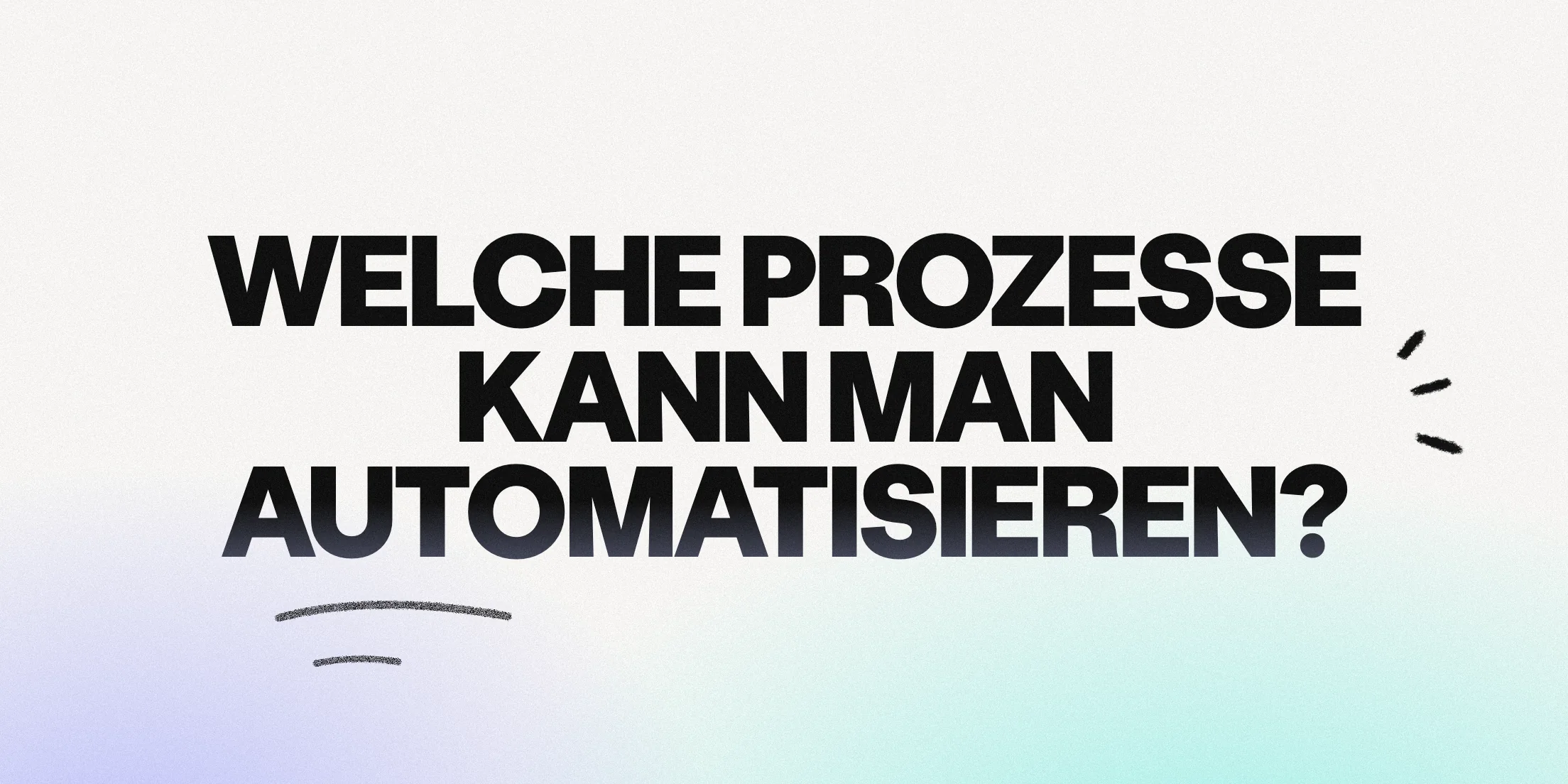 Helles Titelbild mit dezentem Farbverlauf und einer handgezeichneten Unterstreichung
